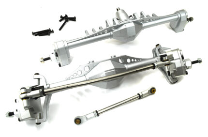 Alloy Machined Front & Rear Axles for Axial 1/10 Capra 1.9 Unlimited Trail Buggy
