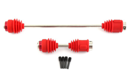 Alloy Machined Center Drive Shafts w/ Dust Boots for E-Revo 2.0 Brushless