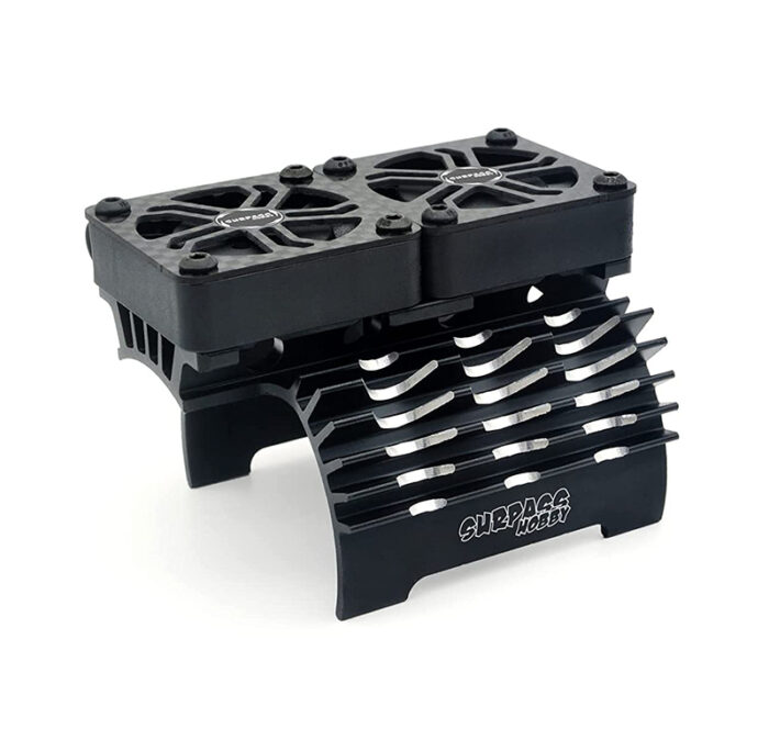 Surpass Alloy Heatsink & Twin Cooling Fan for 56mm O.D. Size Motor - Image 1