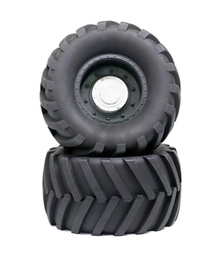 Wheels & Tires Set (2) w/ 17mm Hex for 1/10 Monster Truck O.D.=172mm