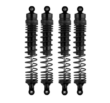 Black Alloy Machined Shock Set (4pcs) for Losi 1/8 LMT 1.0 4WD Monster Truck