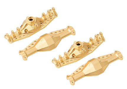 Heavy-Duty Brass Machined F&R Axle Housings Total 290g for 1/18 UTB18 Capra 4WD