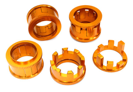 Billet Machined 4-Step 15-24mm Adj Spring Spacers for Arrma 1/10 Kraton 4X4 4S