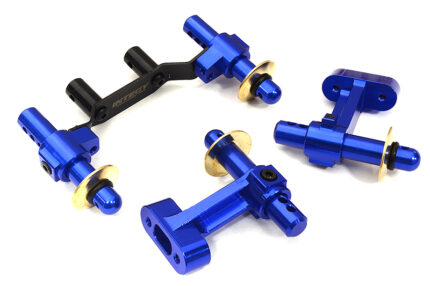 Blue Front & Rear Body Mounts for Arrma Kraton 4X4 4S V2 BLX 1/10 Scale