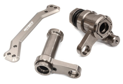 Billet Machined Grey Steering Bellcrank Set for Traxxas 1/8 Sledge 4WD