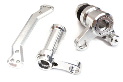 Silver Steering Bellcrank Upgrade for Traxxas Sledge 4WD 1/8 Scale