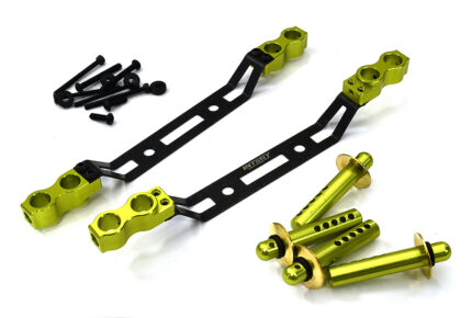 Front & Rear Body Mounts w/ Body Posts for Arrma 1/7 Infraction 6S BLX