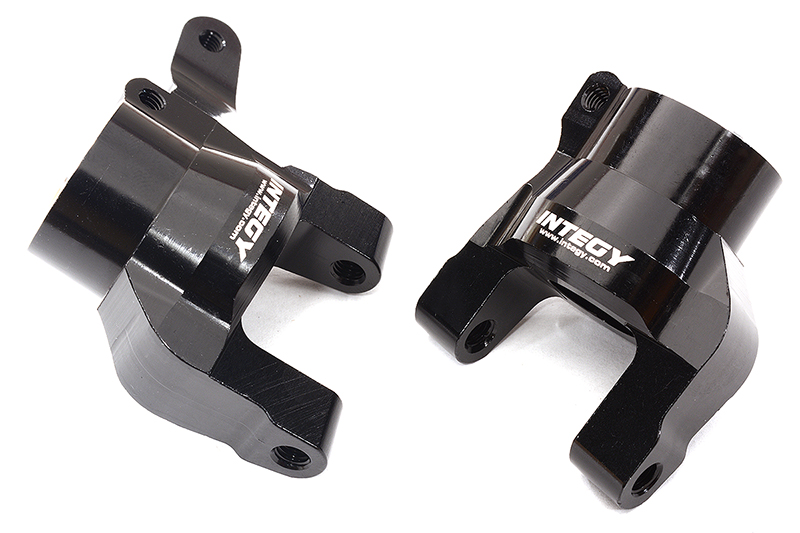 C32951BLACK Billet Machined Caster Blocks for Axial SCX6 Jeep Wrangler 1/6 Scale 252003 - Image 1
