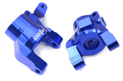Blue Billet Machined Caster Blocks for Axial SCX6 Jeep Wrangler 1/6 Scale