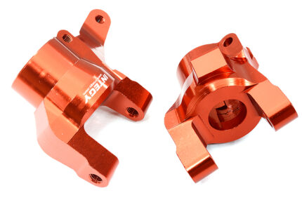 Red Billet Machined Caster Blocks for Axial SCX6 Jeep Wrangler 1/6 Scale