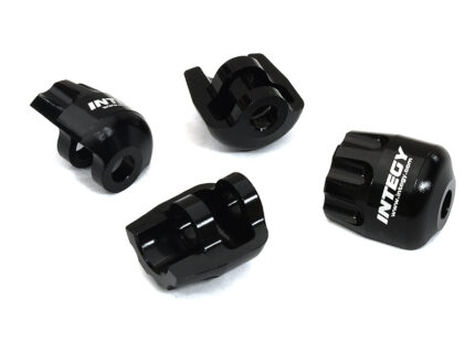 Black Billet Machined Shock Cap Protectors for Arrma 1/8 Kraton 6S BLX RC Truck