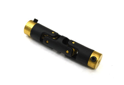 Motor Coupler Double Joint L=51mm O.D.=10mm 2.3mm to 3mm for RC Boat