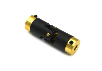 Motor Coupler Single Joint L=44mm O.D.=13mm 3.17mm to 4mm for RC Boat