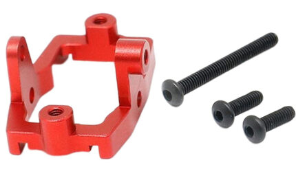 Red Alloy Machined Servo Mount for Traxxas 1/18 Scale TRX-4M RC Crawler