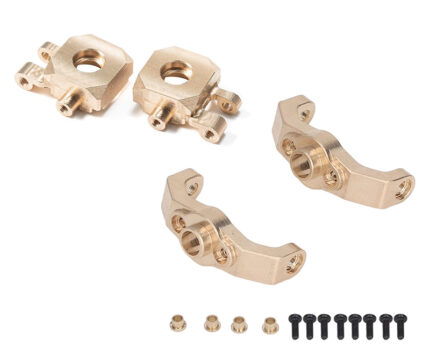 Brass Alloy Machined Steering & Caster Blocks for Traxxas 1/18 TRX-4M Crawler