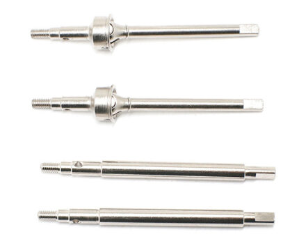 Silver Front & Rear Drive Shafts for Traxxas 1/18 Scale TRX-4M RC Crawler