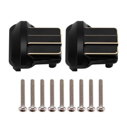 Brass Alloy Differential Covers (2) 10g Each for Traxxas 1/18 Scale TRX-4M