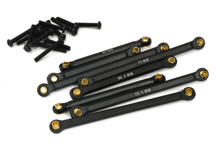 Black Alloy Machined Linkage Set (8 pcs) for Traxxas 1/18 Scale TRX-4M