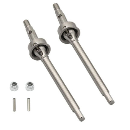 Silver Front Universal Drive Shafts for Traxxas 1/18 TRX-4M Scale Crawler