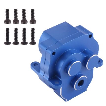 Blue Alloy Machined Main Gearbox Housing for Traxxas 1/18 TRX-4M Scale Crawler
