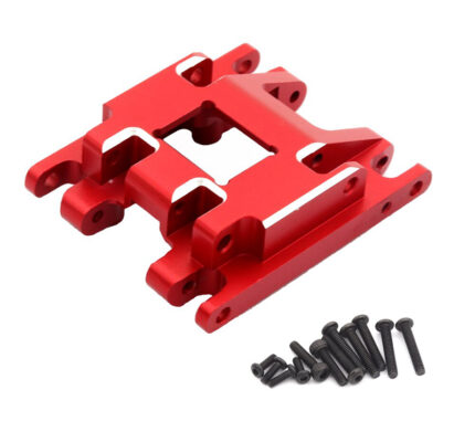 Red Alloy Machined Center Skid Plate Upgrade for Traxxas 1/18 TRX-4M Crawler