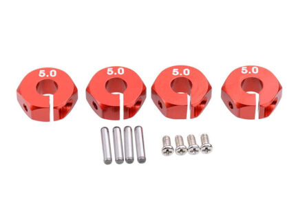 12mm Hex Wheel (4) Hub 5mm Thick for 1/10 Traxxas, Axial, Tamiya, Drift & TC