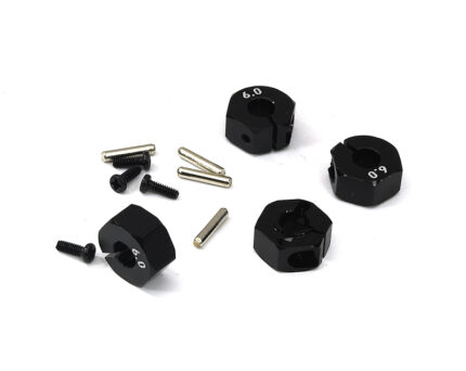 12mm Hex Wheel (4) Hub 6mm Thick for 1/10 Traxxas, Axial, Tamiya, Drift & TC