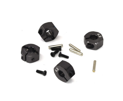 12mm Hex Wheel (4) Hub 6mm Thick for 1/10 Traxxas, Axial, Tamiya, Drift & TC
