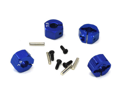 12mm Hex Wheel (4) Hub 7mm Thick for 1/10 Traxxas, Axial, Tamiya, Drift & TC