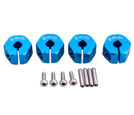 12mm Hex Wheel (4) Hub 8mm Thick for 1/10 Traxxas, Axial, Tamiya, Drift & TC