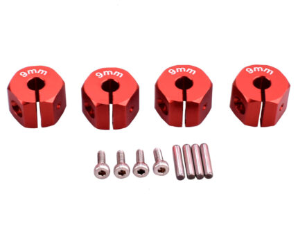 12mm Hex Wheel (4) Hub 9mm Thick for 1/10 Traxxas, Axial, Tamiya, Drift & TC
