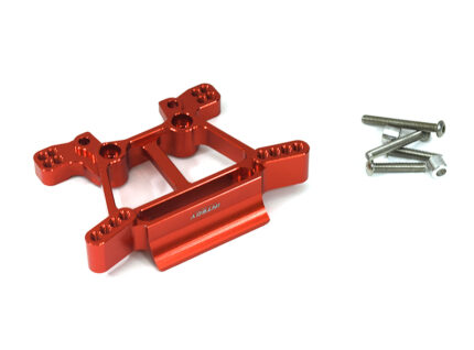 Red Billet Machined Alloy Front Shock Tower for Traxxas 1/10 Rustler 4X4
