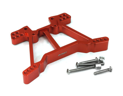 Red Billet Machined Alloy Rear Shock Tower for Traxxas 1/10 Rustler 4X4