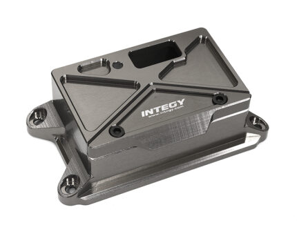 Grey Billet Machined Receiver Box Cover for Traxxas 1/8 Sledge 4WD