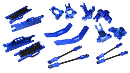 Blue Billet Machined Suspension Upgrade Kit for Arrma 1/10 Kraton 4X4 4S V2 BLX
