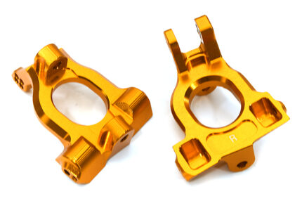 Orange Billet Machined Caster Blocks Upgrade for Arrma 1/10 Kraton 4X4 4S V2 BLX