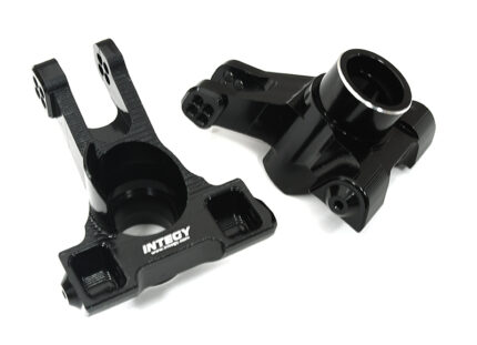 Black Billet Machined Rear Hub Carriers for Arrma 1/10 Kraton 4X4 4S V2 BLX