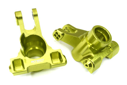 Green Billet Machined Rear Hub Carriers for Arrma 1/10 Kraton 4X4 4S V2 BLX