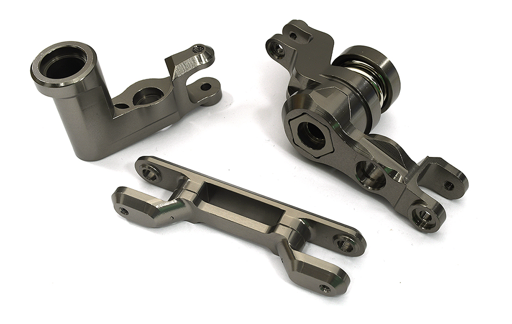 C33350GREY Billet Machined Steering Bellcrank Set for Traxxas XRT 7843 - Image 1