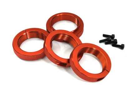 Red Clamp Type Spring Adjustment Collars for Arrma 1/5 Kraton 4X4 8S BLX Monster