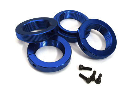 Clamp Type Spring Adjustment Collars for Traxxas X-Maxx 4X4 - Blue