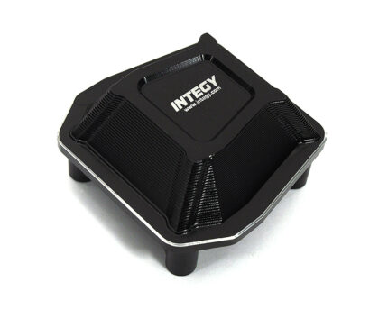 Billet Machined Alloy Differential Cover for Axial SCX6 Crawler - Black