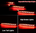 Red Housing Full LED Rear Bumper Fog Reflex Lamp for Tesla Model 3 - Image 4