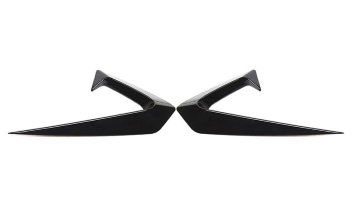 Glossy Black Side Camera Aero Blade Trims Covers for Tesla 17-22 Model 3 - Image 1
