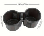 Black TPE Center Console Cup Holder for Tesla 21-23 Model 3/Y - Image 3