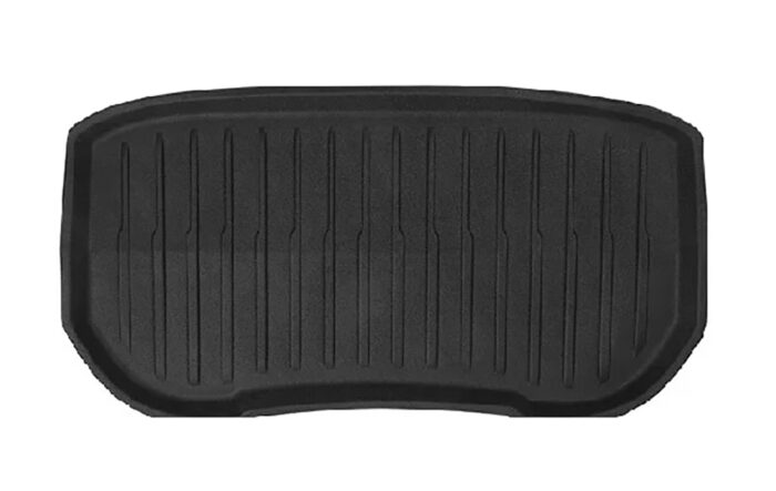 Black TPE Plastic Weather Frunk Mat w/ Pattern for Tesla 24 Model 3 - Image 1