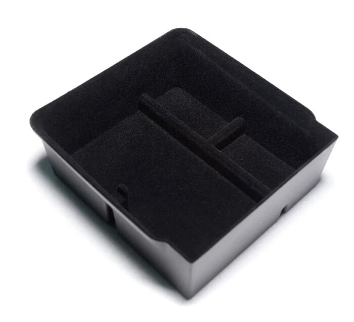 Flocking ABS Central Control Armrest Storage Box for Tesla 24 Model 3 - Image 1