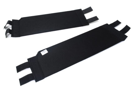 Black Flocked Left and Right Rear Trunk Organizer for Tesla 22-24 Model X