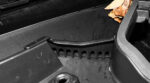 Black ABS Front Hood Upper Drainage Vent Covers for Tesla Model Y - Image 3
