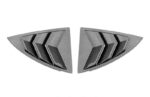 Glossy Carbon ABS Rear Side Corner Window Covers for Tesla 17-23 Model 3